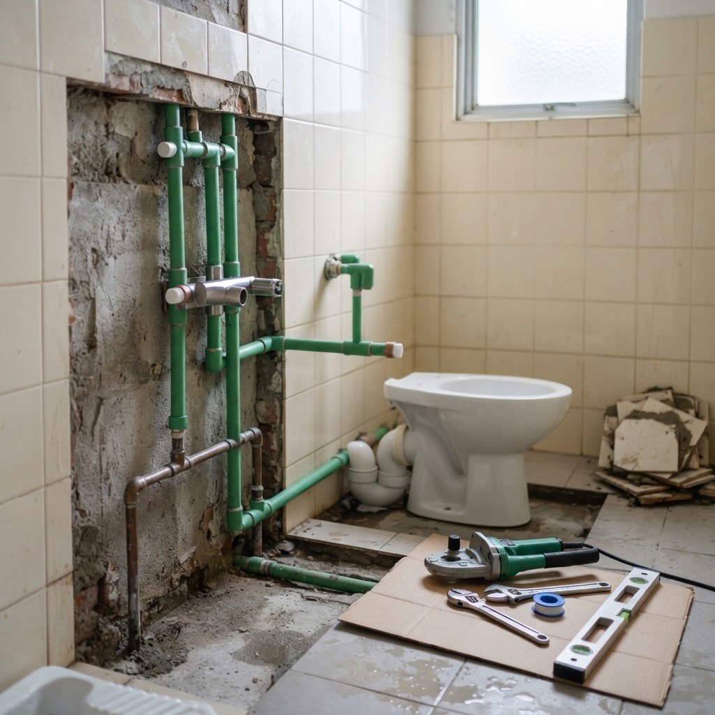 Bathroom Re-Pipe